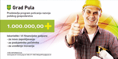 "1.000.000,00+" projekt poticanja razvoja pulskog gospodarstva