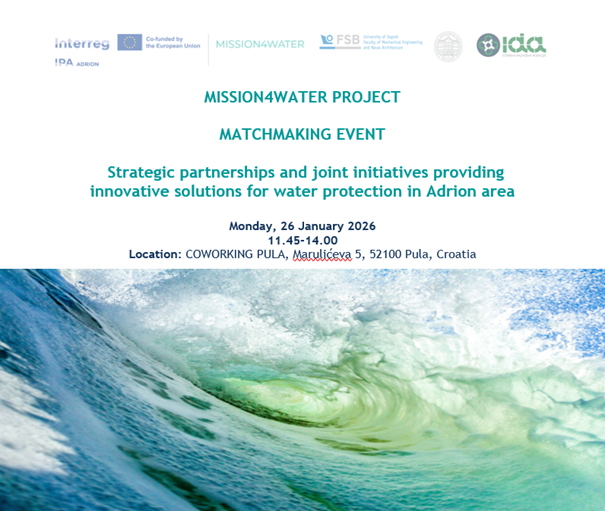 Poziv na edukaciju, umrežavanje i povezivanje s poduzetnicima u sklopu projekta  MISSION4WATER