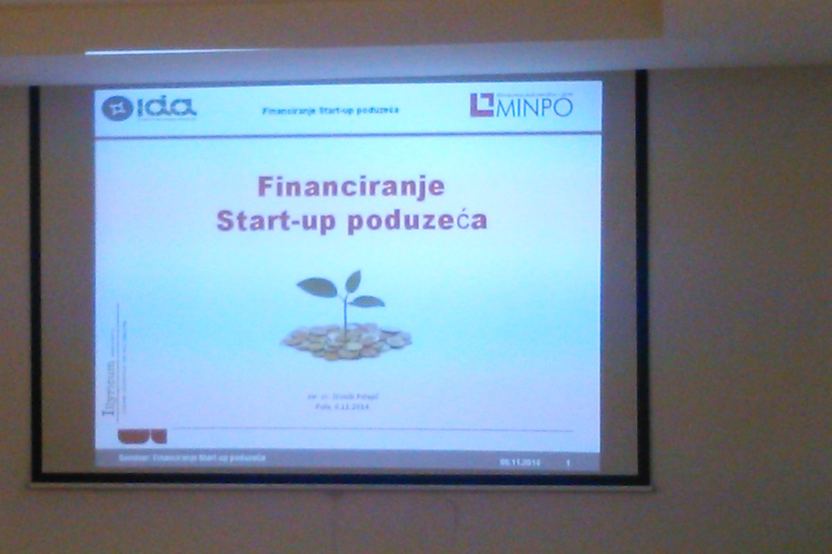 Održana radionica "Financiranje start-up poduzeća"