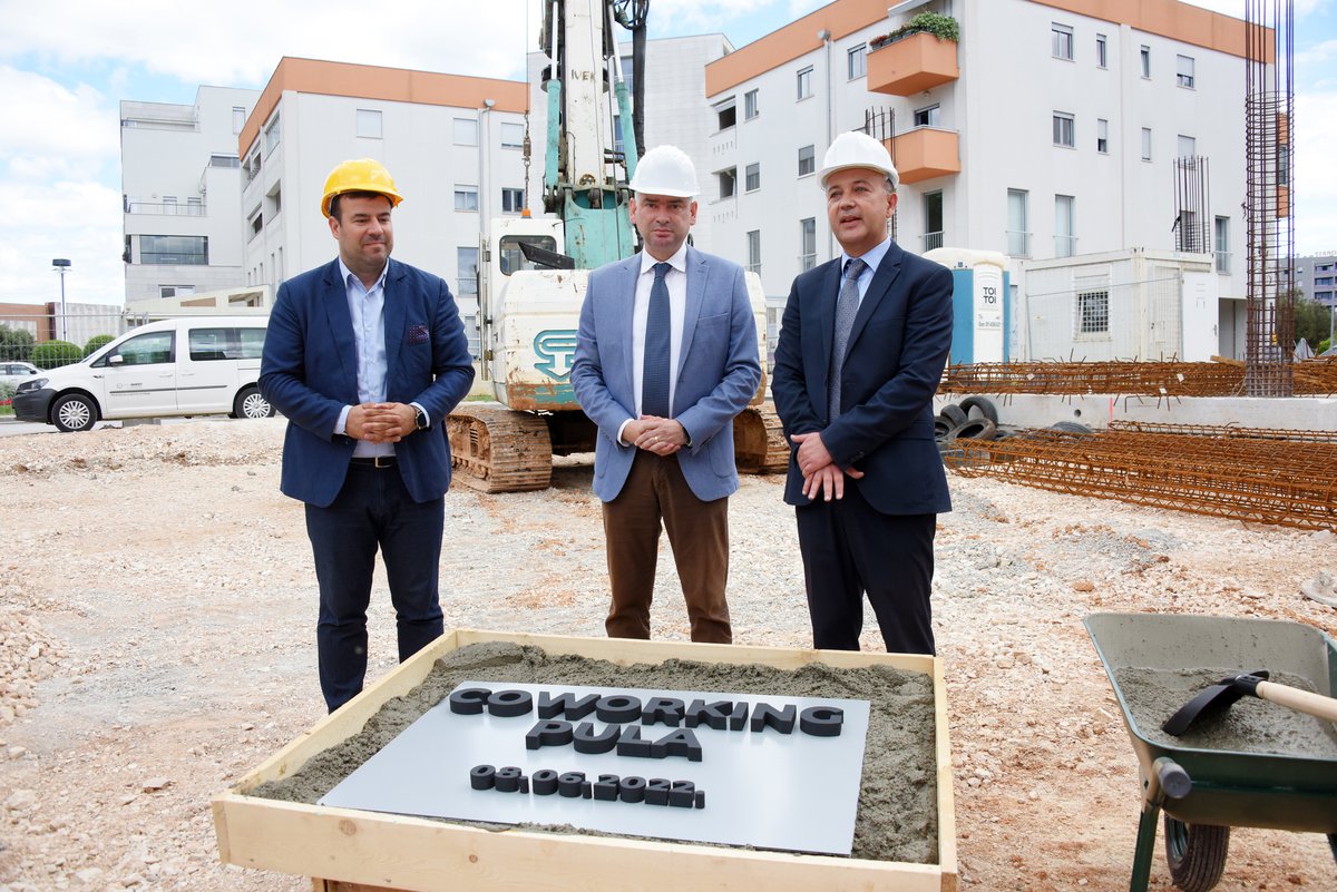 Položen kamen temeljac za izgradnju poduzetničkog centra COWORKING PULA