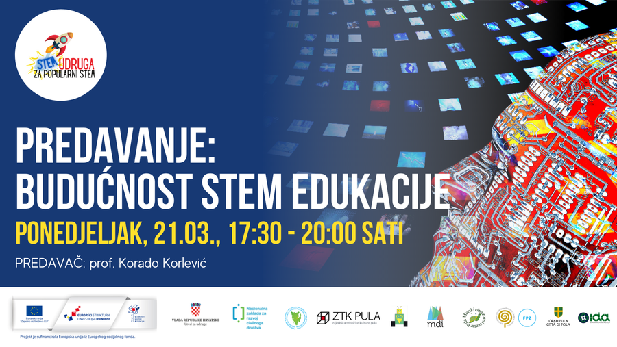 U sklopu projekta STEM organizira se drugo predavanje o popularno znanstvenim temama