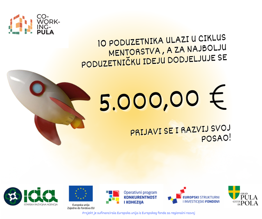 PRIJAVI, RAZVIJ SVOJU PODUZETNIČKU IDEJU I OSVOJI 5.000,00 EURA!