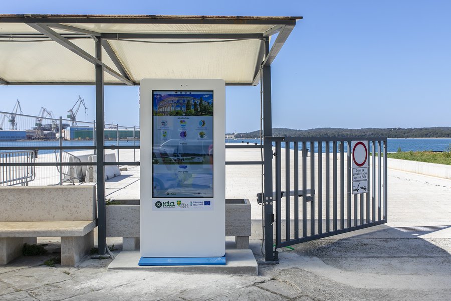 IDA:  Novi interaktivni ekrani u Puli, Poreču i Rapcu