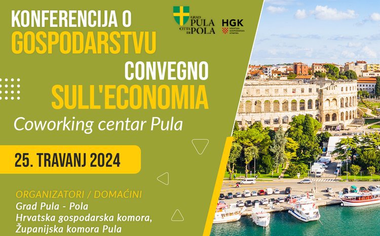 Konferencija o gospodarstvu pod nazivom „Budućnost pulske industrije te održivi turizam“ u Coworking centru Pula