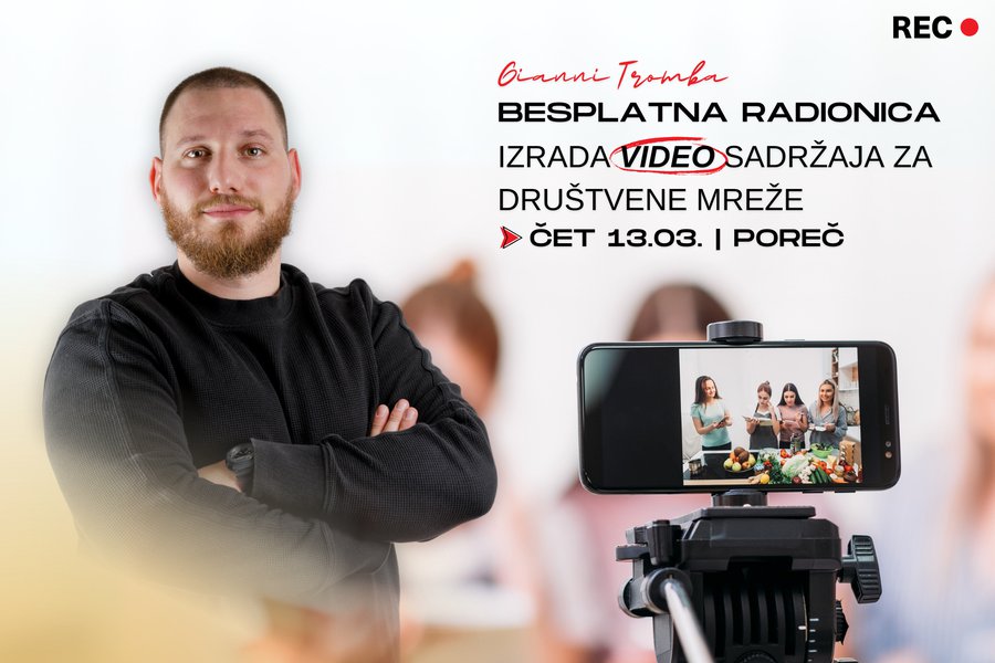 Poziv na radionicu "Izrada video sadržaja za društvene mreže"