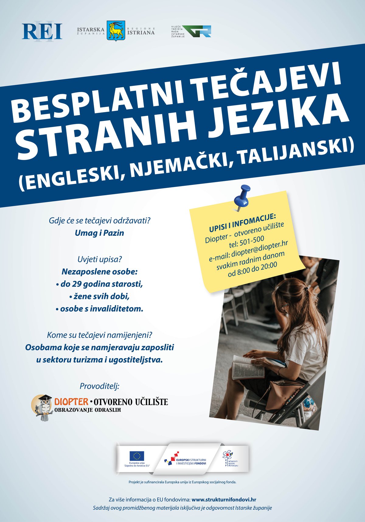 BESPLATNI SPECIJALIZIRANI TEČAJEVI STRANIH JEZIKA
